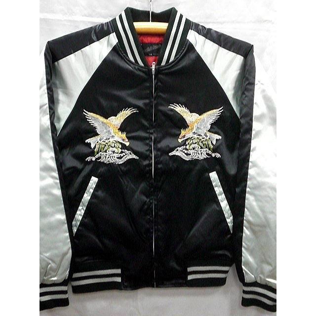 スカジャン 波鷹刺繍 日本製本格刺繍のスカジャン2L : takafuku1915