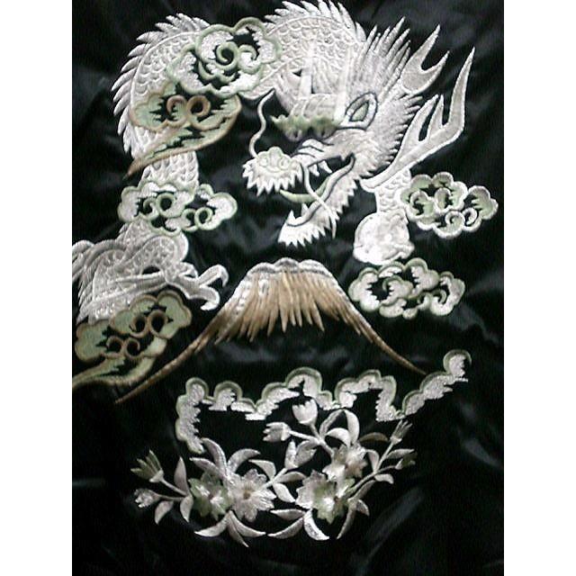 スカジャン 日本製本格刺繍のスカジャン3L 花龍 : takafuku1915