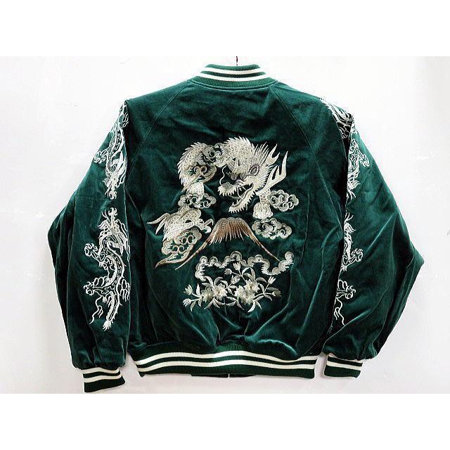 スカジャン 花龍刺繍 別珍 日本製本格刺繍 : takafuku1915 - 通販