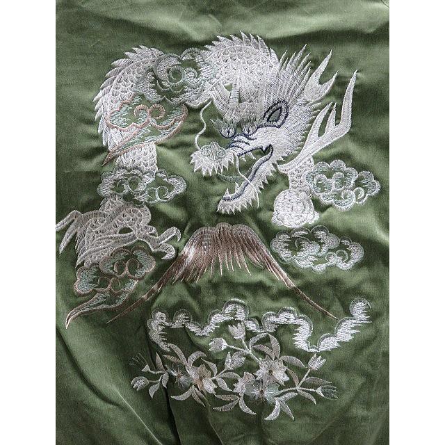スカジャン 花龍刺繍 別珍 日本製本格刺繍 : takafuku1915