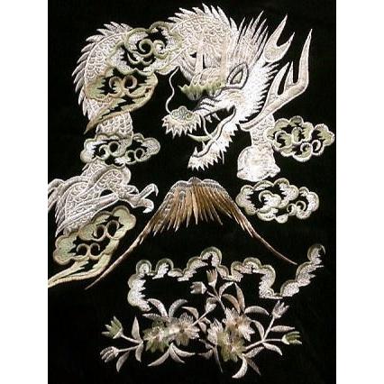 スカジャン 花龍刺繍 別珍 日本製本格刺繍 : takafuku1915