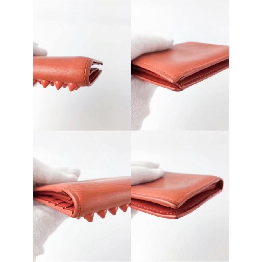 クリスチャン ルブタン 財布 二つ折り財布 レディース メンズ スパイク スタッズ オレンジ コンパクト Christian Louboutin 中古 高上屋 通販 Yahoo ショッピング