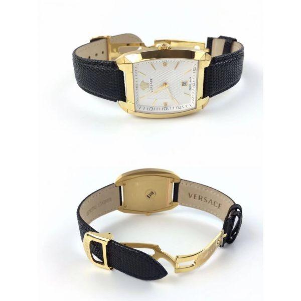 良品 ヴェルサーチ 時計 腕時計 メンズ ゴールド ホワイト シルバー文字盤 ブラック 革ベルト クォーツ ゴールデントノー Versace Wlq70 中古 高上屋 通販 Yahoo ショッピング