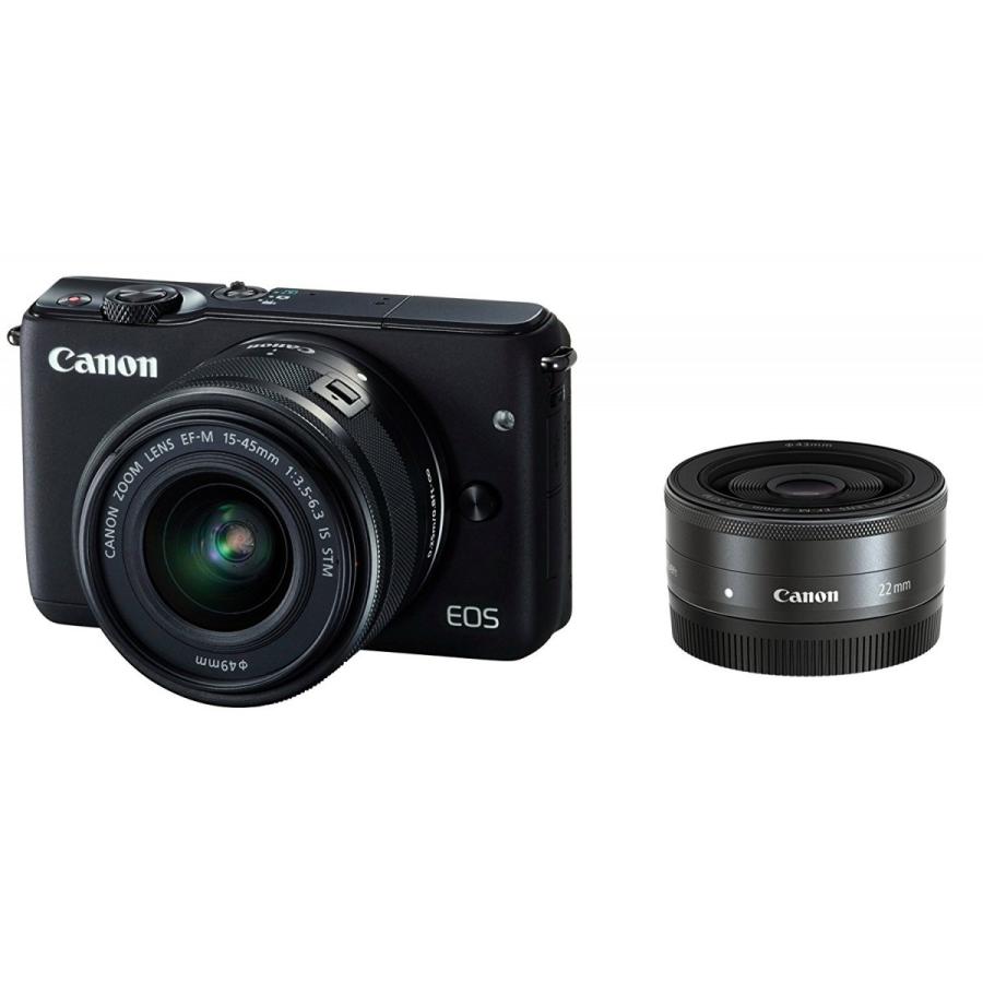 新品 送料無料 Canon ミラーレス一眼カメラ EOS M10 ダブルレンズ 