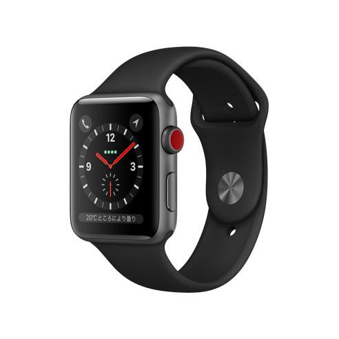 Apple Watch Series 3 GPS+Cellularモデル 42mm MTH22J/A ブラック 