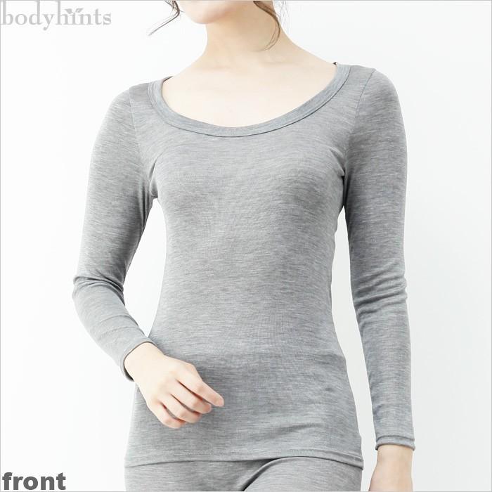シルク100 インナー 長袖 脇に縫い目の無いシルクフライス肌着 汗取りインナー 下着 肌着 無地 トップス レディース 長袖tシャツ 冷えとり 日本製 J742wb 肌に優しい下着のお店bodyhints 通販 Yahoo ショッピング