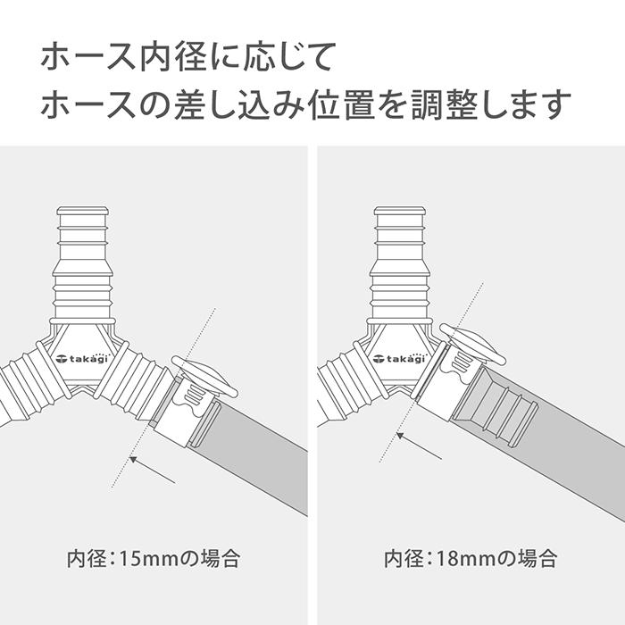 ホースジョイント 三ツ又ホース継手セット G153FJB タカギ takagi 公式 安心の2年間保証｜takagi-official｜05