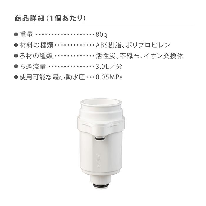 タカギ（takagi） 浄水 カートリッジ フィルター 2個入 ナチュラル専用