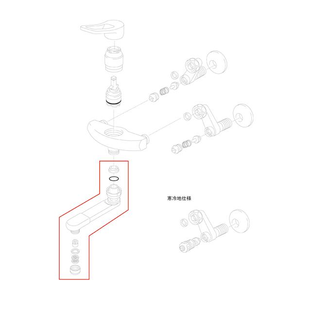 交換用部品 吐水パイプ組 JM99014 タカギ takagi 公式｜takagi-official｜03