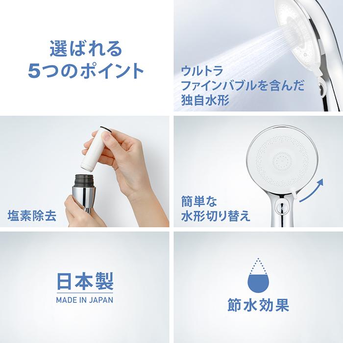 タカギ（takagi） シャワーヘッド ウルトラファインバブル 節水 塩素