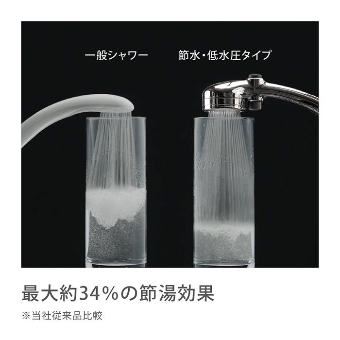 シャワーヘッド メタリックキモチイイシャワピタ Miz-e 交換 止水ボタン付き JSB333M タカギ takagi 公式 安心の2年間保証｜takagi-official｜10