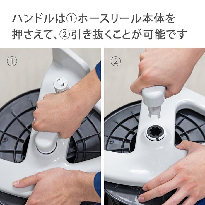 タカギ（takagi） ホースリールハンドル小(GY/BK) ハンドル 交換用部品