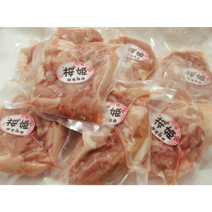 鶏肉 国産 桜姫鶏のモモ肉 約2kg 送料無料 一枚真空 ビタミンEが豊富