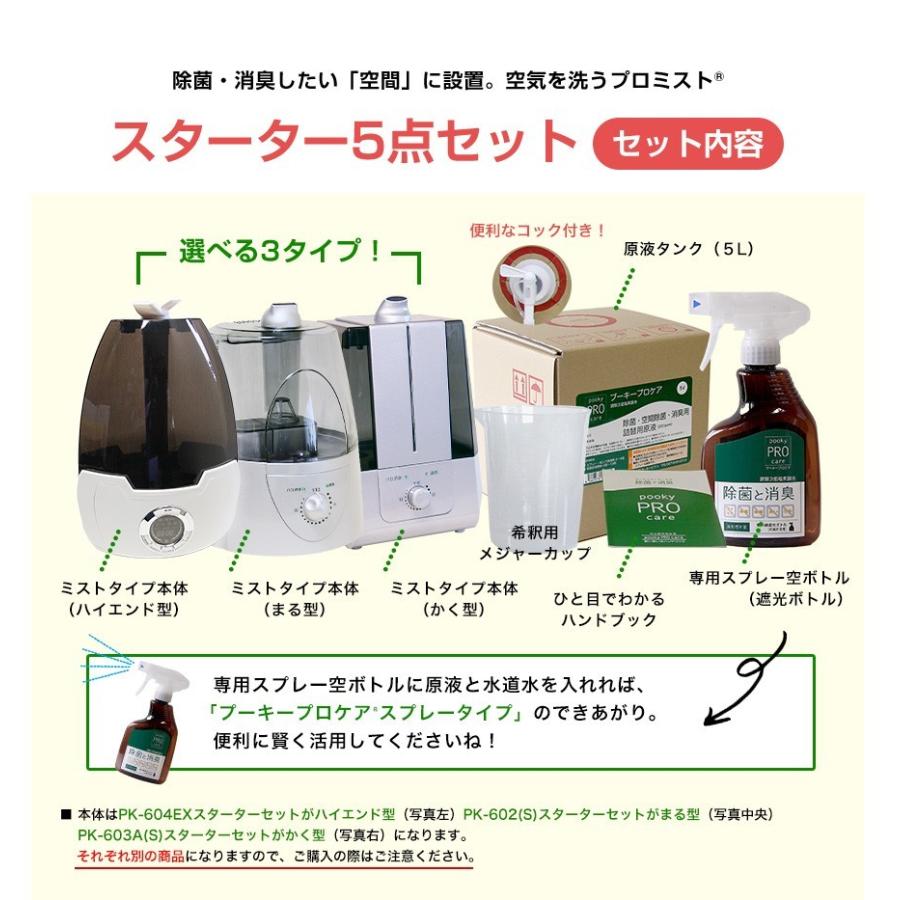プーキープロケア プロミスト 噴霧器 PK-602スターターセット（まる型