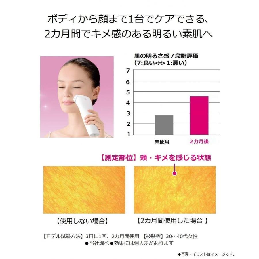 パナソニック 光美容器 光エステ ボディ&フェイス用 コードレスタイプ シルバー調 ES-WH96-S 高さ21 9×奥行4 4cm 使うほど ムダ毛の目立たない スベスベ肌へ 3×幅6