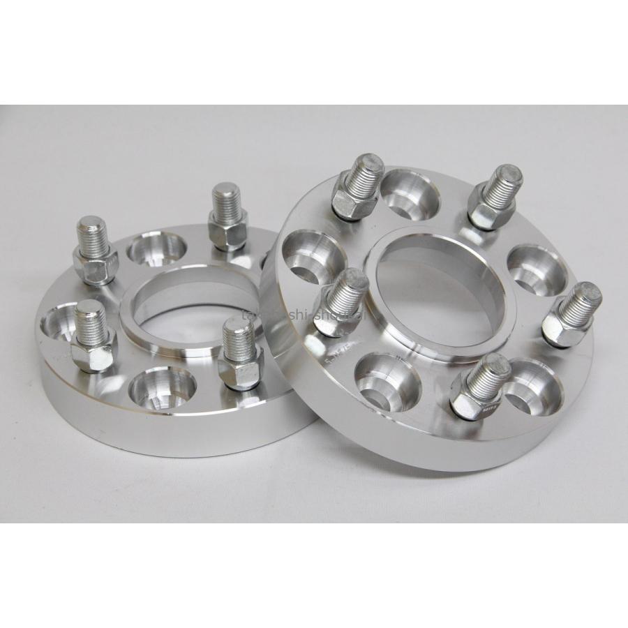 5穴 PCD115 ハブリング有ワイドトレッドスペーサー 2枚厚さ：25.4mm 
