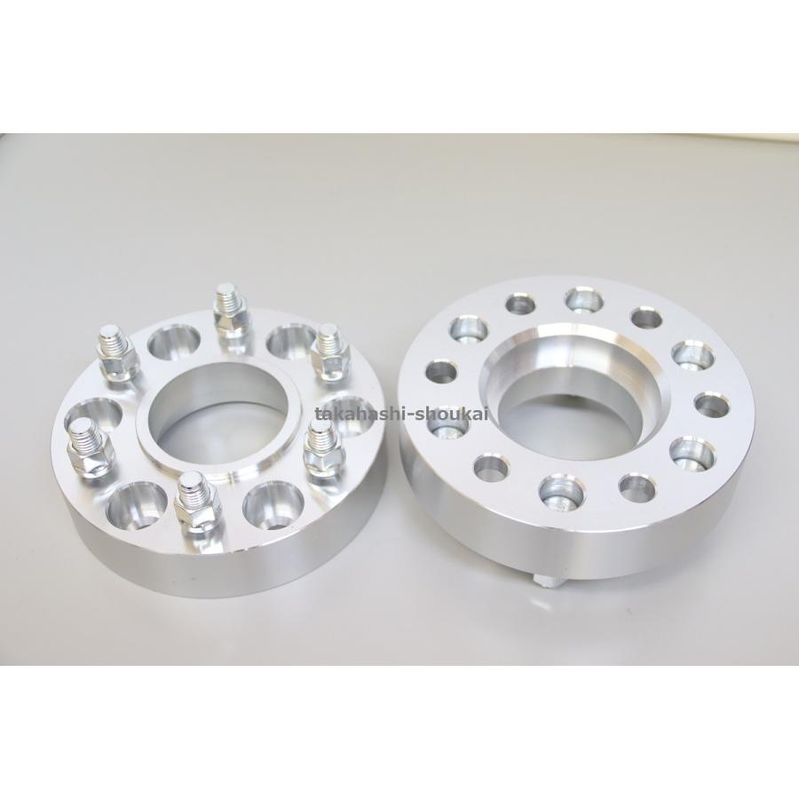 6穴 PCD135 ハブリング有ワイドトレッドスペーサー38.1mmねじ:M14-2.0 