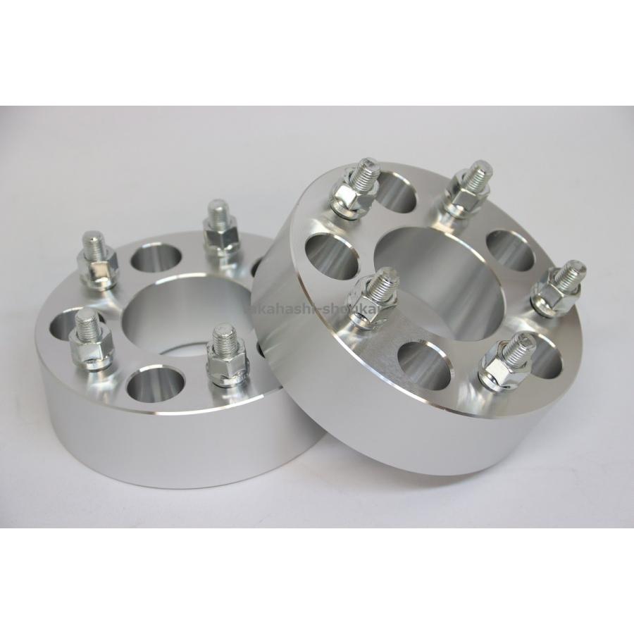 5穴 PCD115 ワイドトレッドスペーサー 2枚厚さ：50.8mm ねじM14-1.5 