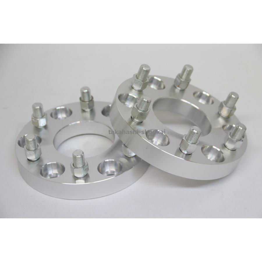 6穴 PCD139.7 ワイドトレッドスペーサー 2枚 厚さ:25.4mm【ねじサイズ 