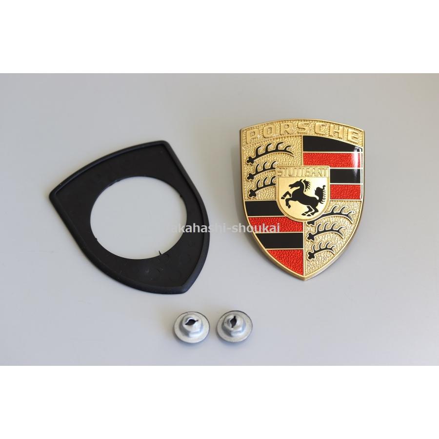 porscheクレストエンブレム　純正品 PORSCHE ポルシェ 純正 キーヘッドエンブレム カラークレスト