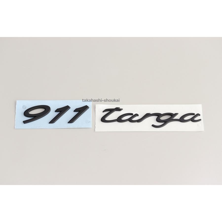 PORSCHE DESIGN - 後押し旗幟 ’911 targa’ 引っ敷き黒いこと (艶消し黒) 991型 ポルシェ911 タルガ・タルガ４ 他 車、バイク、自転車-ドレスアップ用品-自動車