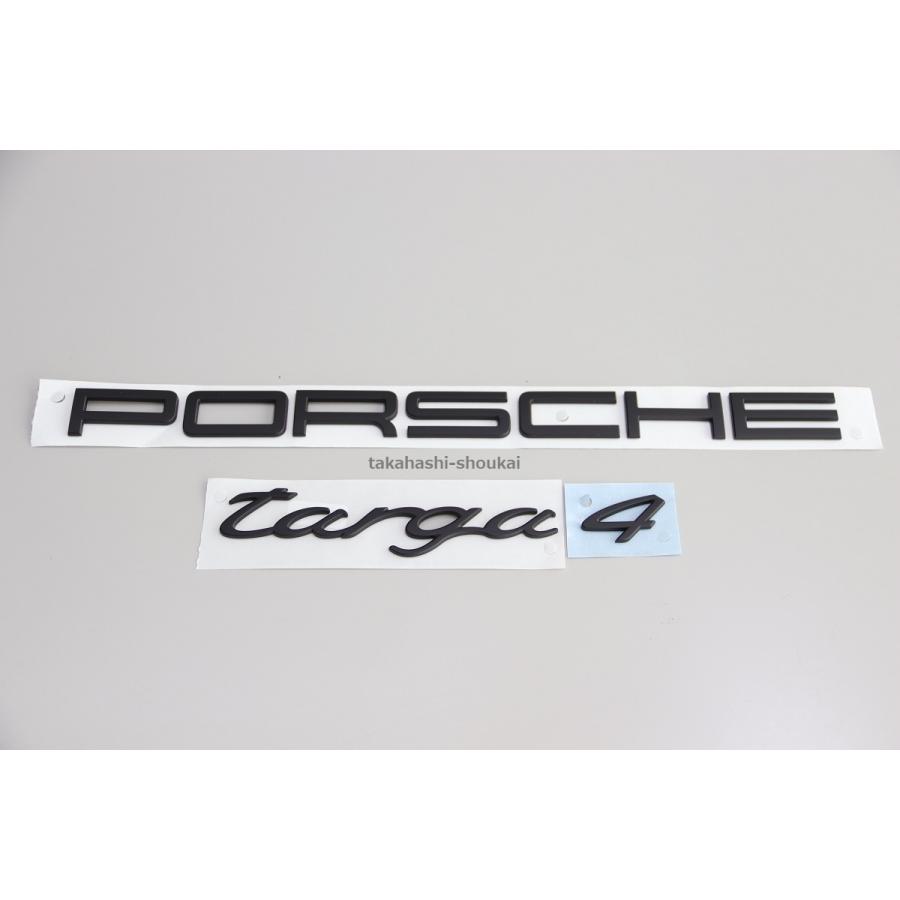 PORSCHE ポルシェ リア エンブレム マットブラック ポルシェ 992 991