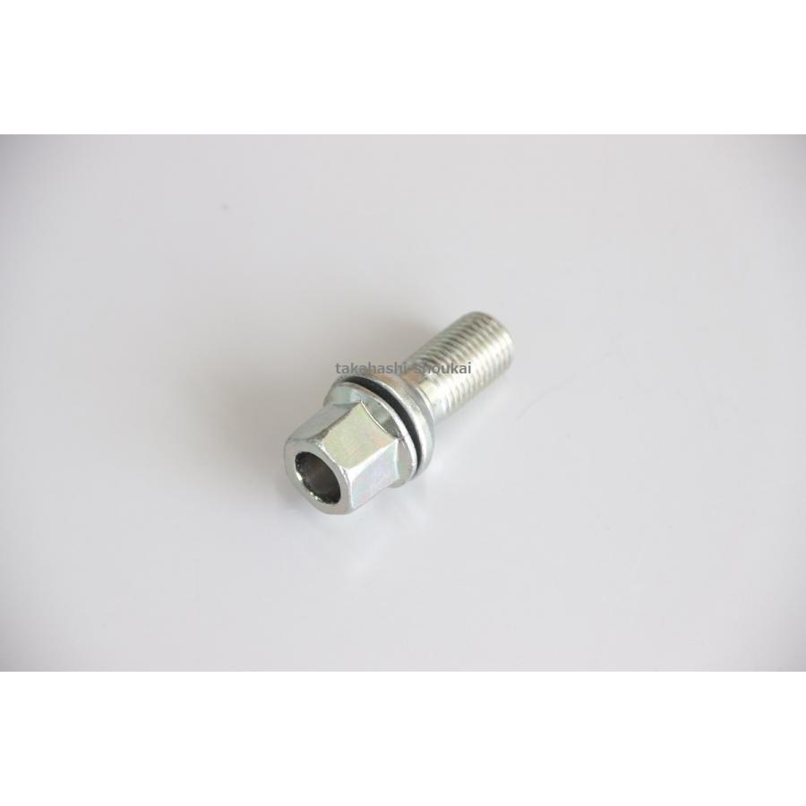 VW純正 ホイールボルト 1本 M14ピッチ1.5 R13球面 首下27mm