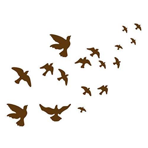 Chirstseason ウォールステッカー 飛んでいる 鳥 モノクロ ブラウン インテリア 店舗装飾 リビング 玄関 廊下 壁紙 Dww Hi Bridgeストア 通販 Yahoo ショッピング
