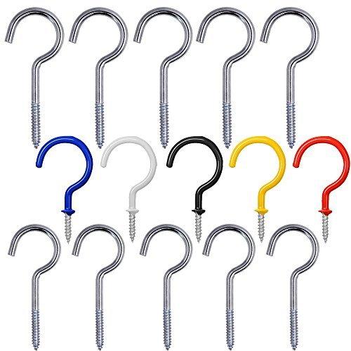 15pcsメタルカップフック 天井フック 屋内外吊り下げ用 Finegood スクリューインハンガー 5個2 9 ビニルコート 5 Gcf Hi Bridgeストア 通販 Yahoo ショッピング