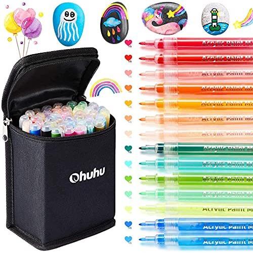 アクリルマーカーペン 40色 Ohuhu アクリルペン キーホルダー作り 細字 速乾性 耐水性 プラ板 布 かばん セラミッ Gjk066304 Hi Bridgeストア 通販 Yahoo ショッピング