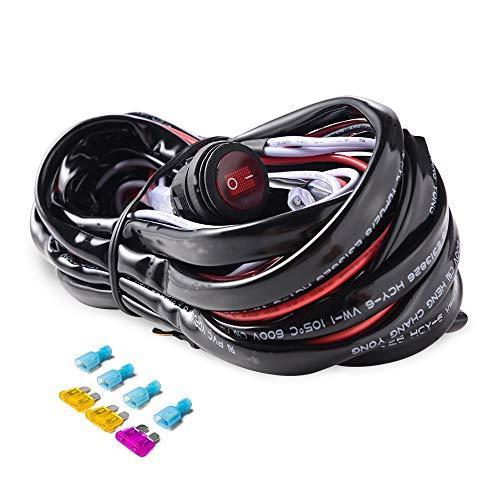 Mictuning Ledライトバー配線ハーネス ヒューズ40aリレーオンオフ 防水スイッチ ライト用リレーハーネス 車用 取り Jlu Hi Bridgeストア 通販 Yahoo ショッピング