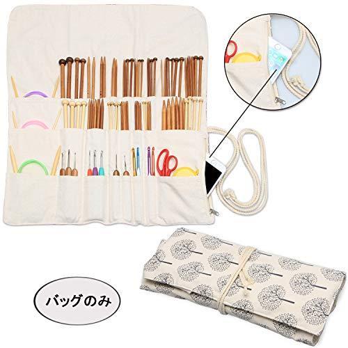 Teamoy キャンバス 編み針収納ケース かぎ針 レース針 輪針 棒針 最大14インチ 35 5cm ハサミ とじ針 目数リング 保 Nao Hi Bridgeストア 通販 Yahoo ショッピング