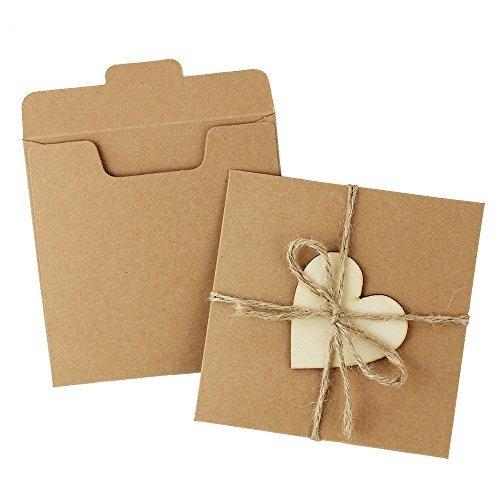 Coolbotang クラフト紙製 Cd ケース 13x13cm 収納 整理 Dvd Cdペーパースリーブケース プレゼント に クラフト紙50枚 Omz Hi Bridgeストア 通販 Yahoo ショッピング