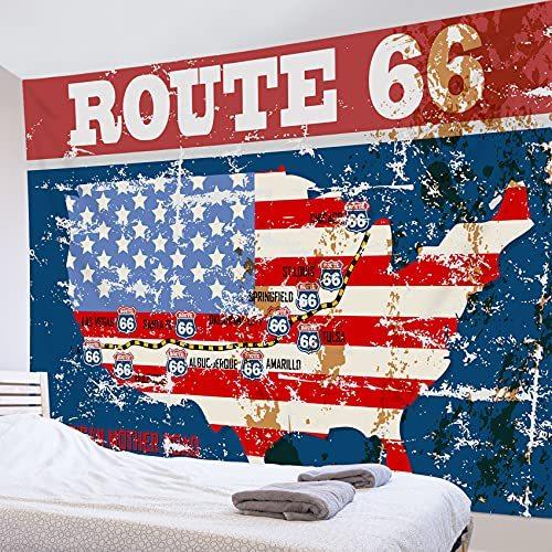 Lb タペストリー おしゃれ 壁掛け 風景 アメリカ 国旗 レトロ 独立記念日 サイズ 150ｘ100cm アメリカ地図 ル Ssq3177 Hi Bridgeストア 通販 Yahoo ショッピング