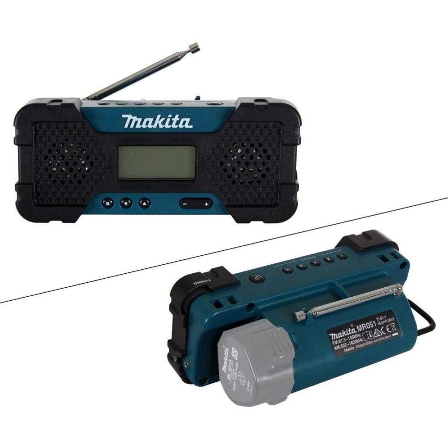 カ*ノ様 マキタラジオ　MR051 フルセット　BL1013付き マキタ（makita） MR051 充電式ラジオ 本体のみ 10.8V差込式 AM/FM AUX