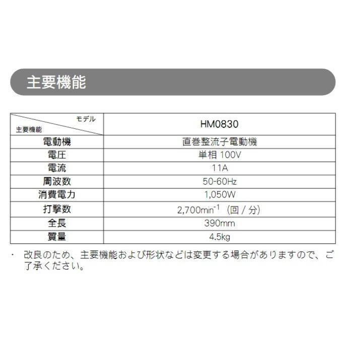 マキタ マキタ(makita) HM0830 電動ハンマー 【サービス品 マキタ マキタ(makita) HM0830 電動ハンマー 【サービス品
