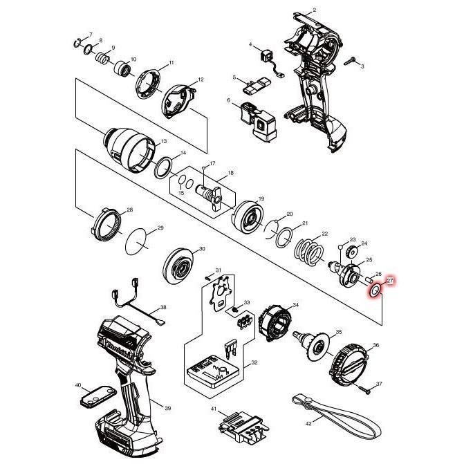 パーツ Pj Buhin マキタ（makita） 部品 シンワッシャ15 253314-8 図番027 TD171D