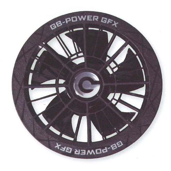 長信ジャパン GB-POWER GFX-B 空調ウェアー用ファンセット ブラック