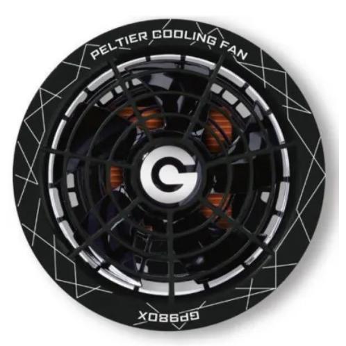 長信ジャパン ペルチェファン 空調ウェア用 30V GP980XBK ブラック
