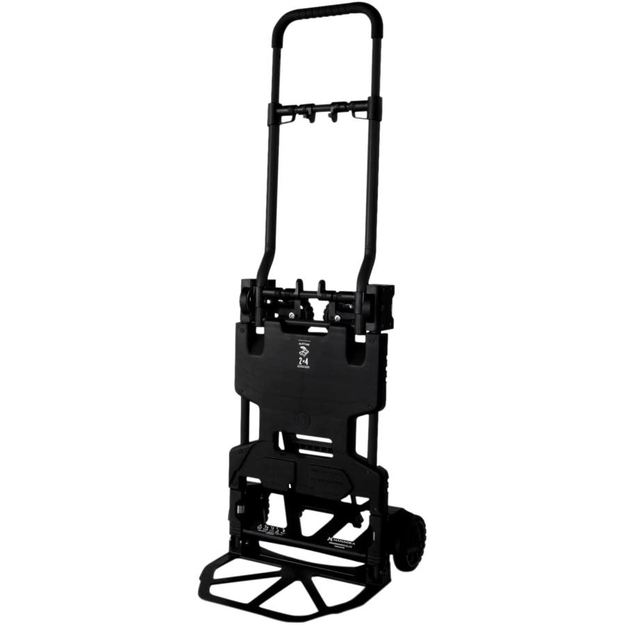 花岡車輌 折り畳み式台車 F-CART 2×4 BK フラットカート ブラック 385 