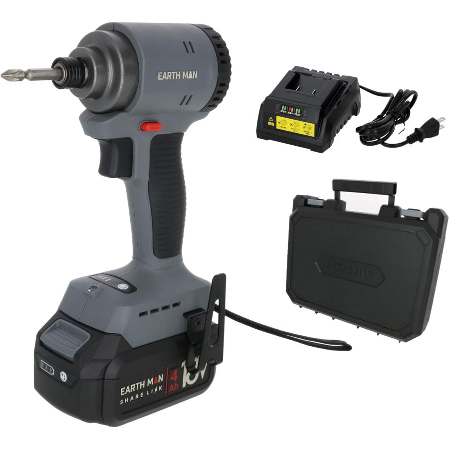 高儀 EARTH MAN(アースマン) 18V 充電式 ブラシレス インパクト 高儀 EARTH MAN(アースマン) 18V 充電式 ブラシレス インパクト