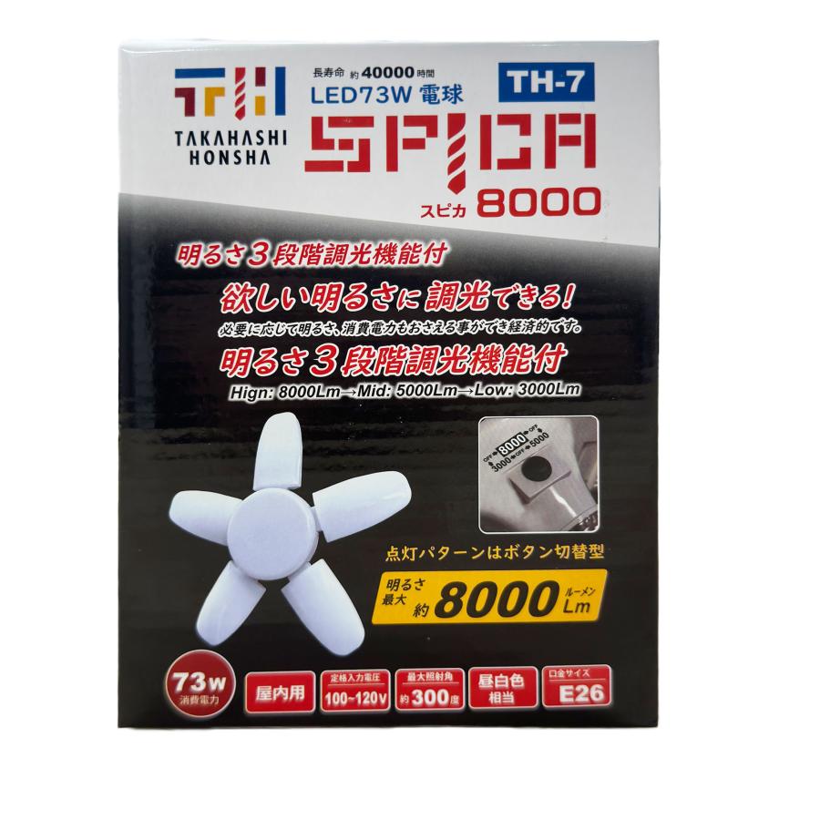 高橋本社 TH-7 LED電球付屋内クリップランプ用 TH-5用 調光付き替玉