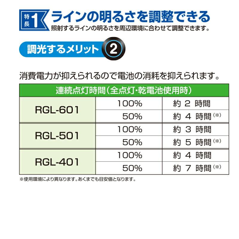 ムラテックKDS ミントグリーンレーザー RGL-601 無段階調光機能付き ブルーレーザー 標準付属品付き｜takahashihonsha｜05