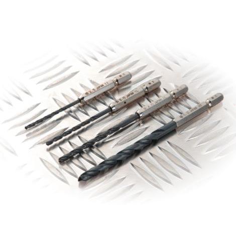 大西工業 6角軸鉄工用ドリル(NO.20) サイズ 2.5mm 全長91mm 有効長35mm