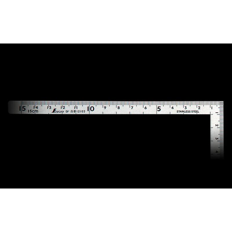 シンワ シンワ測定 曲尺小型五寸法師ステン15×7.5cm 表裏同目 12103