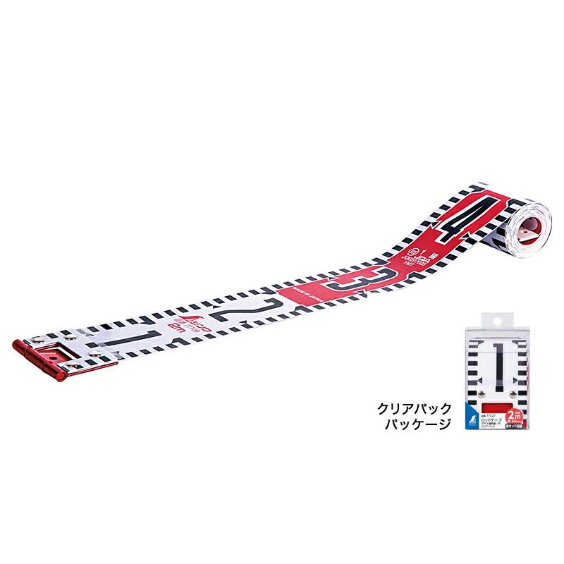 シンワ シンワ測定 ロッドテープ ガラス繊維製 2m 巾60mm JIS クリア
