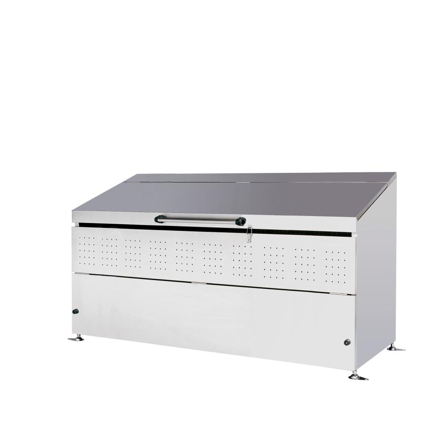 ステンレス ダストボックス ごみ収集庫 DB1200L 組立式 約220×75×111cm