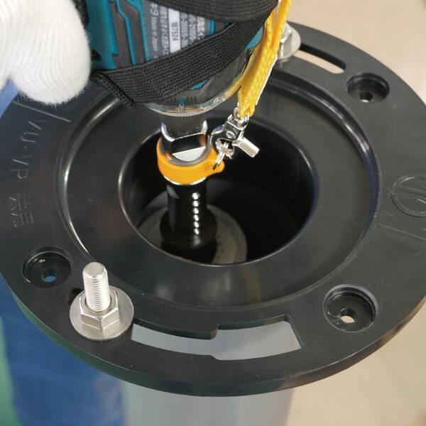 TOP工業(トップ工業) 塩ビ管用内径カッターセット TNC-510S 電動ドリル