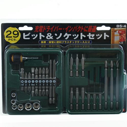 SK11 E-Value(藤原産業) ビット&ソケットセット BS-4 29点組 SK11 E-Value(藤原産業) ビット&ソケットセット BS-4 29点組