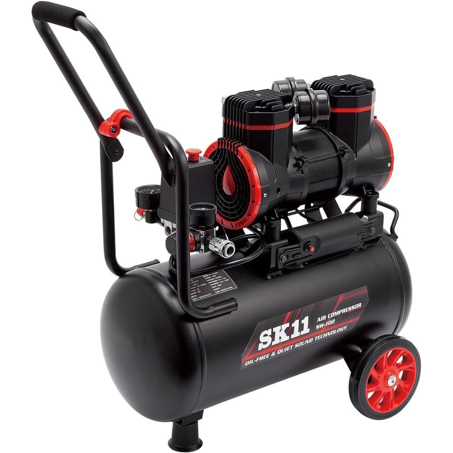 SK11 SK11(藤原産業) オイルレスエアコンプレッサー SW-102 SK11 SK11(藤原産業) オイルレスエアコンプレッサー SW-102